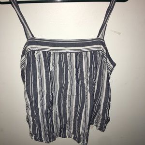 Striped tanked crop top!